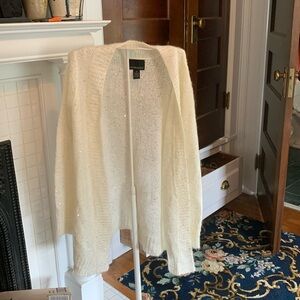 Cynthia Rowley lightly sequined open long‎ cardigan. Worn once . 89 retail